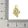 Real 18K Gold Plated Brass Pave Colorful Cubic Zirconia Pendants KK-M283-06E-02-3