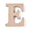 Letter Unfinished Wood Slices DIY-WH0162-62E-1
