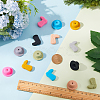 SUNNYCLUE 14Pcs 14 Style Silicone Beads SIL-SC0001-22-3