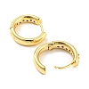 Rack Plating Brass Micro Pave Cubic Zirconia Half Hoop Earrings for Women EJEW-F326-11G-2