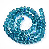 Electroplate Glass Beads Strands EGLA-A034-T8mm-L25-3