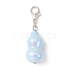 UV Plating Transparent Acrylic Gourd Pendant Decoration HJEW-JM01178-2