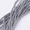 Non-magnetic Synthetic Hematite Beads Strands X-G-G094-2mm-1