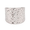 Ion Plating(IP) 304 Stainless Steel Open Cuff Ring RJEW-C025-27-4