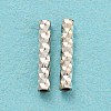 925 Sterling Silver Tube Beads STER-Q191-02S-2