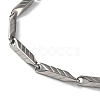 201 Stainless Steel Arrow Link Chain Necklaces for Men Women NJEW-G112-05P-2