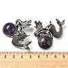 Dual-use Items Alloy Mermaid Brooch JEWB-C026-02C-AS-3