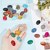 GOMAKERER 30Pcs 30 Styles Natural & Synthetic Mixed Gemstone Cabochons G-GO0001-24-3