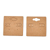 Kraft Paper Earring Display Cards with Hanging Hole EDIS-N010-01-1-2