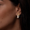 925 Sterling Silver Bowknot Stud Earrings EJEW-Z041-03G-3