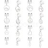 8 Pairs 8 Styles 304 Stainless Steel Cuff Earings EJEW-UN00005-1