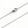 304 Stainless Steel Cable Chain Necklace NJEW-S420-008C-P-1