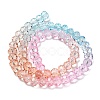 Transparent Painted Glass Beads Strands DGLA-A034-T8mm-A19-5