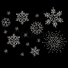Snowflake Shape Hotfix Rhinestone DIY-WH0399-76A-1