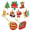 Christmas Theme DIY Diamond Painting Keychain Kit DRAW-PW0007-02C-1