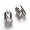 304 Stainless Steel Folding Crimp Ends X-STAS-T004-07-1