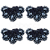 CRASPIRE 4Pcs Glass Rhinestone Sew on Ornament Accessories FIND-CP0001-09-1