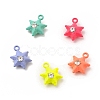 Spray Painted Alloy Pendants FIND-B016-02-1