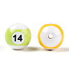 Opaque Resin Billiards Beads X-RESI-T057-01-3