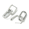 Non-Tarnish Ion Plating(IP) 304 Stainless Steel Hoop Earrings for Women EJEW-D111-03P-2