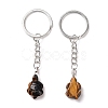 Tortoise Natural Tiger Eye Keychain KEYC-G055-01P-01-2