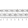 Tarnish Resistant 304 Stainless Steel Oval & Dumbbell Link Chain STAS-B060-02P-2