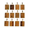 12Pcs 12 Styles Natural Tiger Eye Pendants G-B025-01LG-03-1