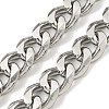 Non-Tarnish 201 Stainless Steel Curb Chain Necklaces NJEW-Q336-12B-P-5