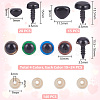 Plastic Doll Eyes & Nose Sets FIND-WH0420-144B-2