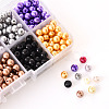 500Pcs 10 Colors Baking Painted Pearlized Glass Pearl Round Bead Strands HY-YW0001-02A-2