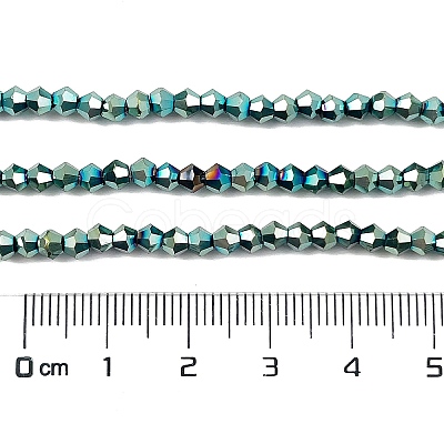 Transparent Electroplate Glass Beads Strands EGLA-A039-T3mm-UA06-1
