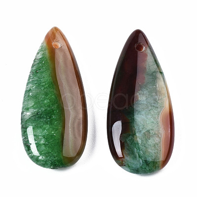 Natural Brazilian Agate Pendants G-S364-099B-1