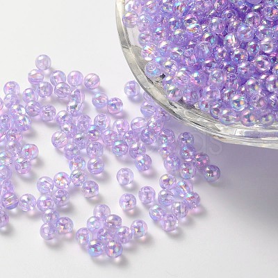 Eco-Friendly Transparent Acrylic Beads PL732-1-1