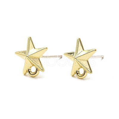 Alloy Stud Earrings Findings PALLOY-F278-02G-1