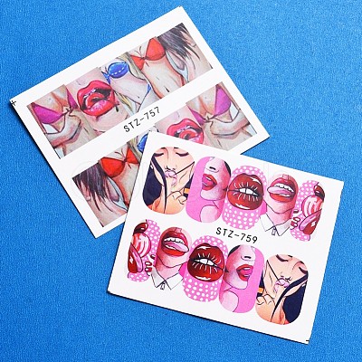 Water Transfer Nail Art Stickers MRMJ-R086-STZ-756-765-1