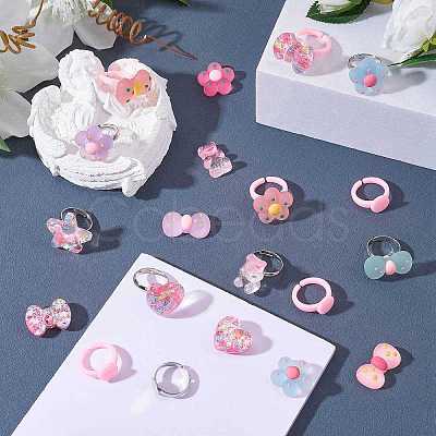 DIY Candy Finger Ring Making Kit DIY-SZ0008-43-1