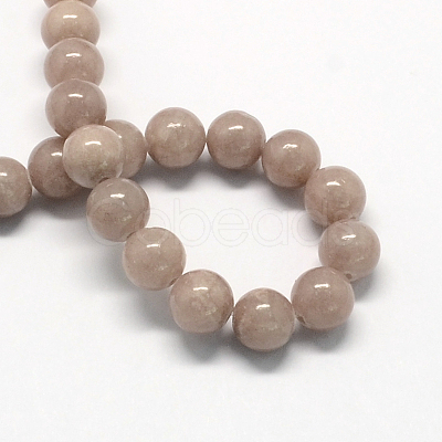 Natural Dyed Yellow Jade Gemstone Bead Strands G-R271-8mm-YXS06-1