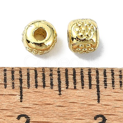 Rack Plating Brass Beads KK-M282-15G-1