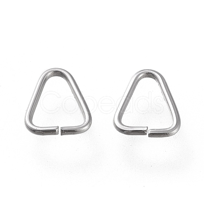 Non-Tarnish 304 Stainless Steel Triangle Rings STAS-K194-26P-1