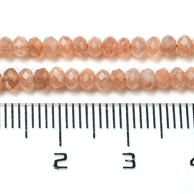 Natural Peach Moonstone Beads Strands G-A097-C02-01-1