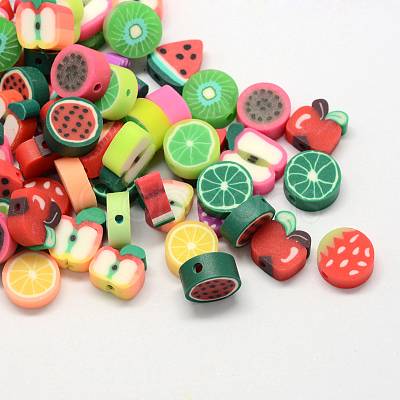 Fruit Handmade Polymer Clay Beads X-CLAY-R069-01-1