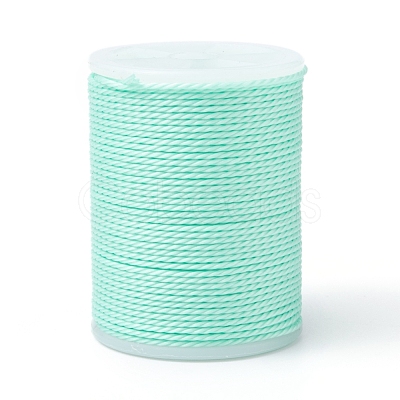 Round Waxed Polyester Cord X-YC-G006-01-1.0mm-34-1