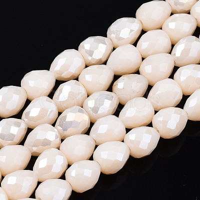 Opaque Glass Beads Strands EGLA-T008-16M-1