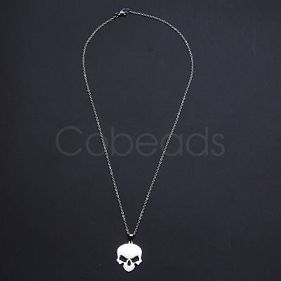 Non-Tarnish 201 Stainless Steel Pendants Necklaces NJEW-S105-JN681-45-1-1