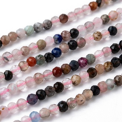 Natural Mixed Stone Beads Strands G-T108-39-1