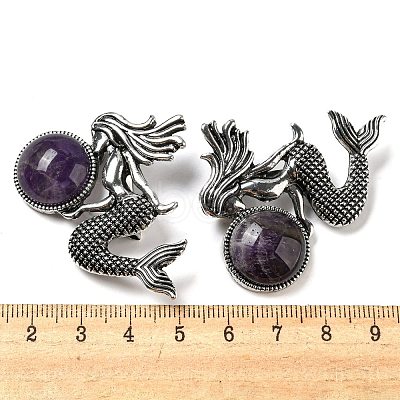 Dual-use Items Alloy Mermaid Brooch JEWB-C026-02C-AS-1