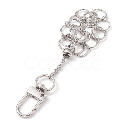 304 Stainless Steel Empty Stone Holder Chain Pouch Pendant Decorations HJEW-JM01884-01-1