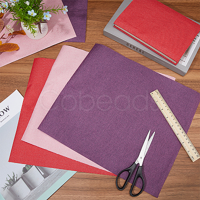 CRASPIRE 6 Sheets 3 Colors Linen Book Covers DIY-CP0010-66-1