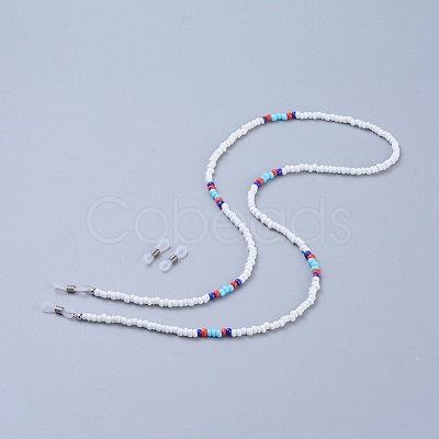 Glass Seed Bead Eyeglasses Chains AJEW-EH00006-02-1