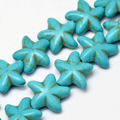 Synthetic Turquoise Bead Strands G-M151-02-1